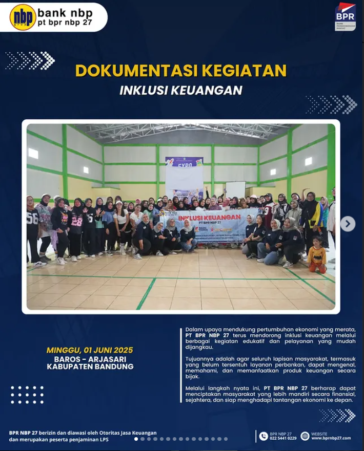 BPR NBP 27 Dorong Inklusi Keuangan bagi Masyarakat