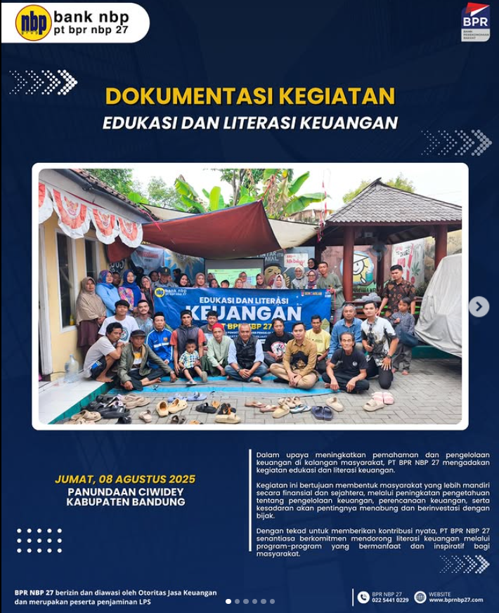 BPR NBP 27 Gelar Edukasi dan Literasi Keuangan di Ciwidey